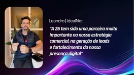 Capa do depoimento em vídeo do parceiro Leandro